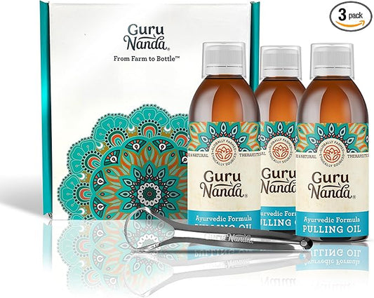 3 Pack GuruNanda Original Oil Pulling (8.45 fl.oz 3)