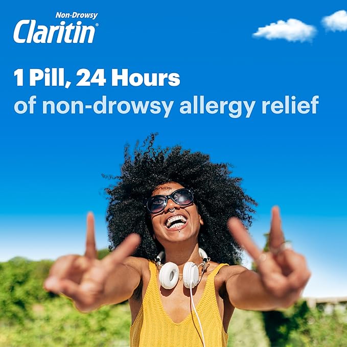 Claritin 24hr Non-Drowsy Allergy Relief, Loratadine Tablets 30 + 1 Ct