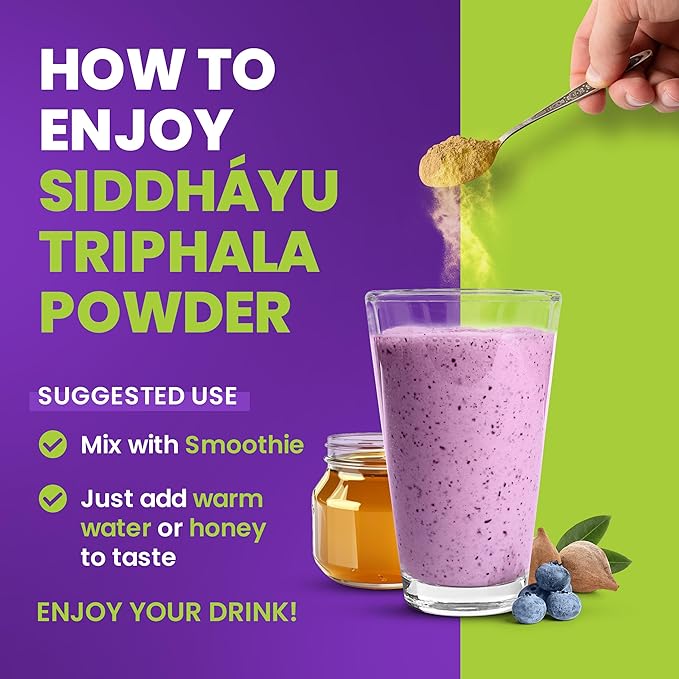 Organic Triphala Powder 12 oz 1)
