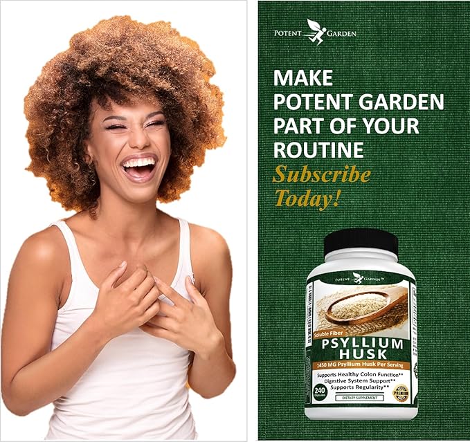 Psyllium Husk Capsules All Natural & 240 Caps