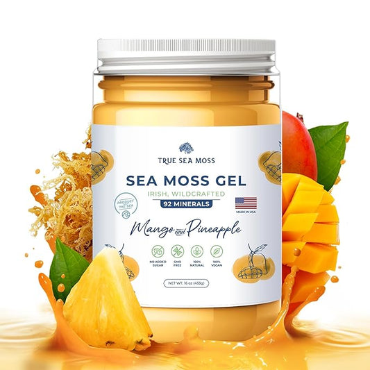 TrueSeaMoss Wildcrafted Irish Sea Moss Gel –7 Flavors- 1)