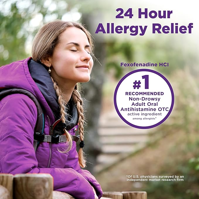 Amazon Basic Care Allergy Relief, 24 180 mg, 70 Count