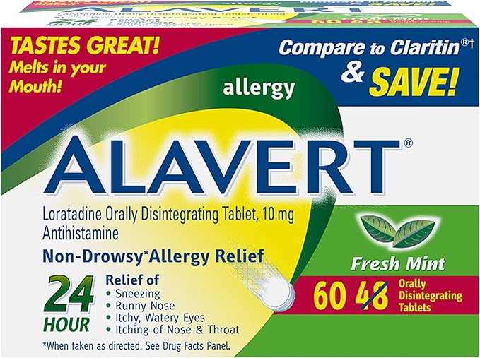 Alavert Allergy 24 Hour Relief, Fresh 10mg, 60 60 Count