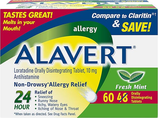 Alavert Allergy 24 Hour Relief, Fresh 10mg, 60 60 Count