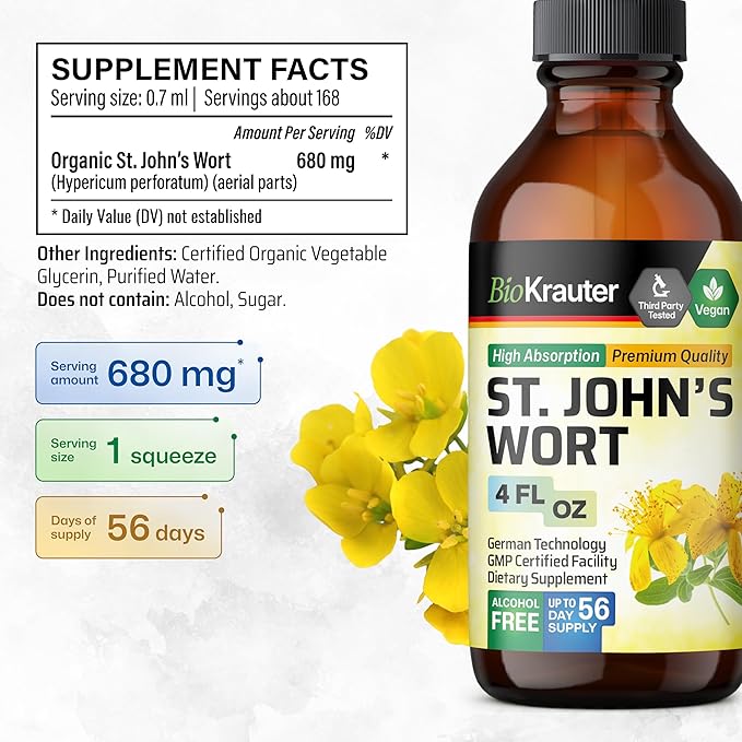 St Johns Wort Tincture 4 Fl.Oz.
