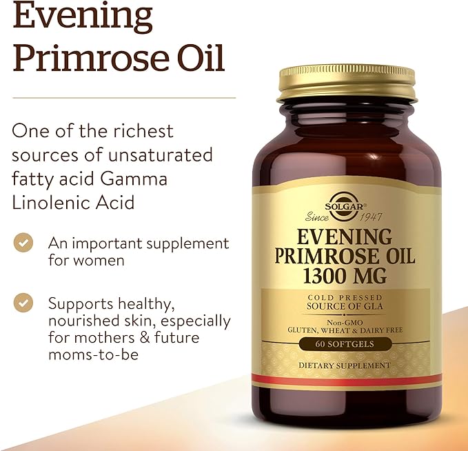 Solgar Evening Primrose Oil 1300 mg, 60 Softgels 60 Servings
