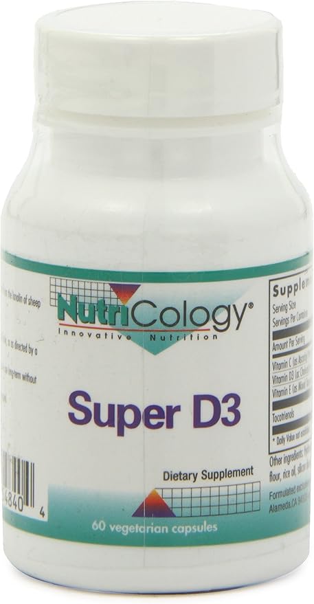 Nutricology Super D3 Dietary Supplement 60 Count