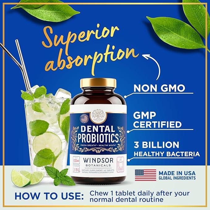 Oral Probiotics for Teeth and Gums 3BN CFU K12 Pro 90 Best