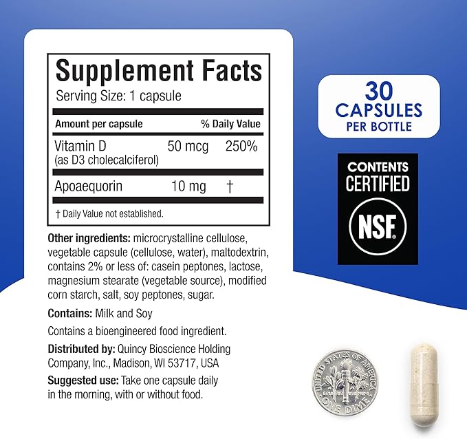 Prevagen Regular Strength 10mg, 30 Capsules |1 Pack|