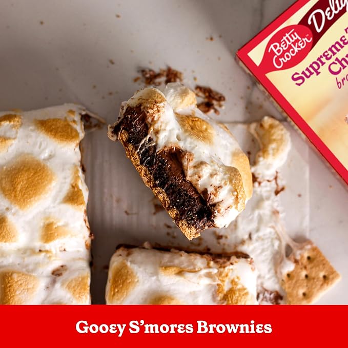Betty Crocker Delights Supreme Triple Chunk Brownie Mix, 17.8 oz (Pack of 12)
