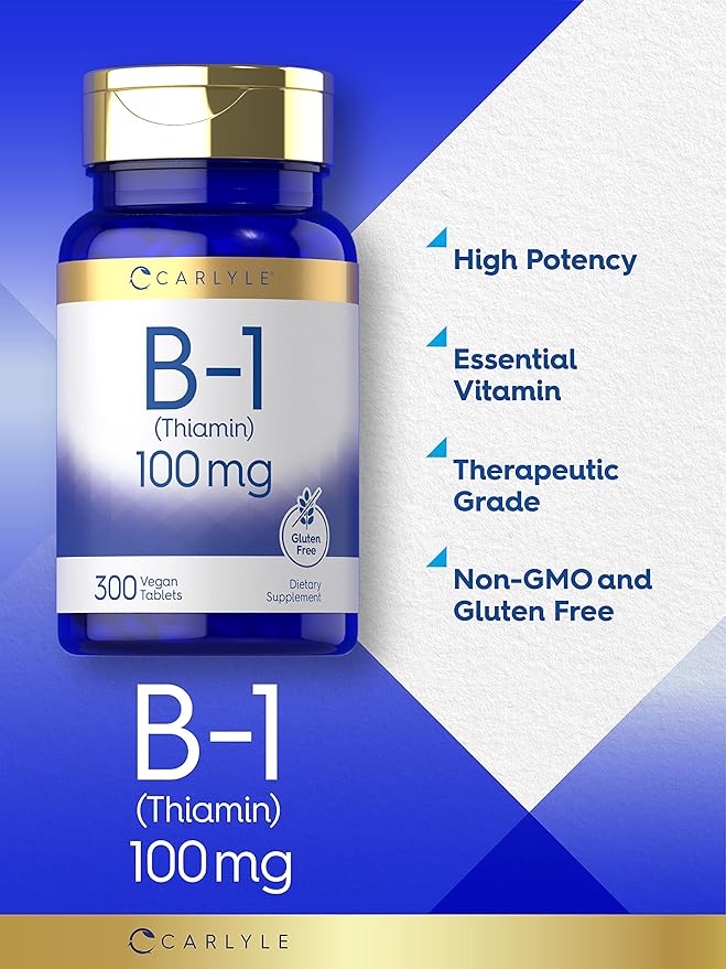Carlyle Vitamin B-1 100mg | 300 Tablets