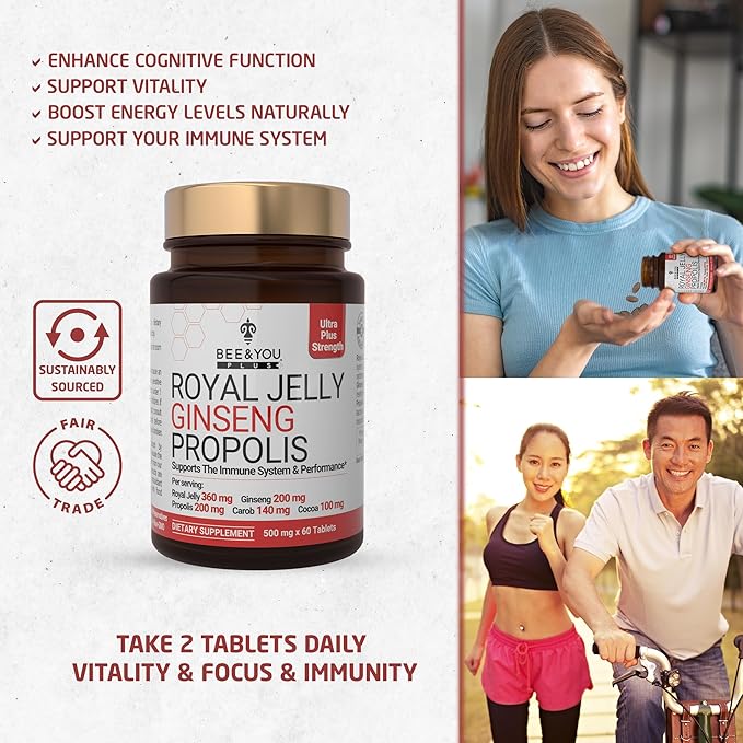 Bee and You Royal Jelly 60ct, 100% 100% Natural