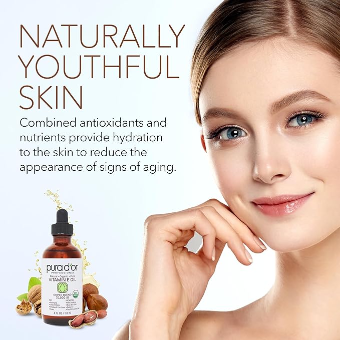 PURA D'OR 4 Oz ORGANIC Vitamin 70,000 IU 100% Natural