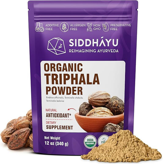 Organic Triphala Powder 12 oz 1)