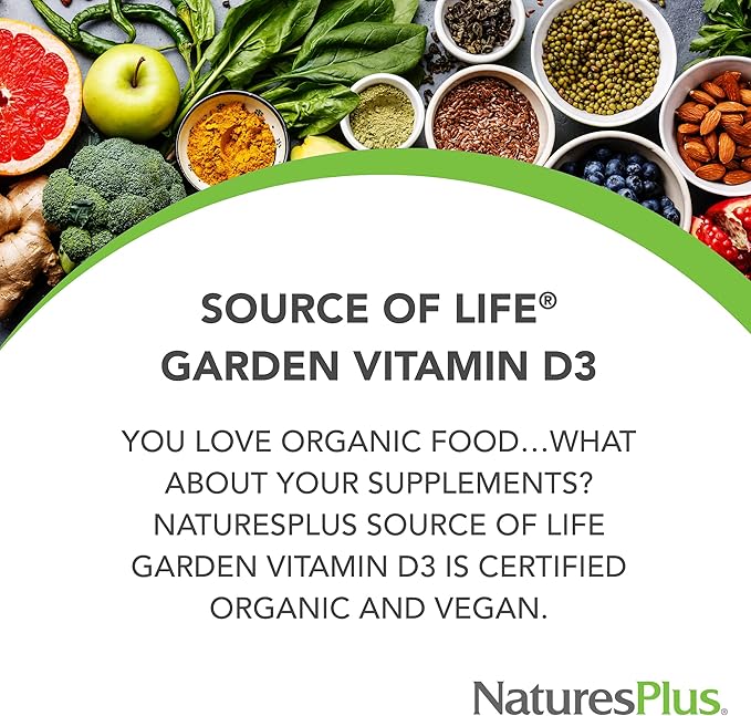 Natures Plus Source of Life Garden D3-60 Vegan 2 - 60 Total
