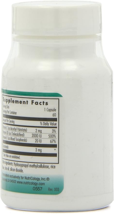 Nutricology Super D3 Dietary Supplement 60 Count
