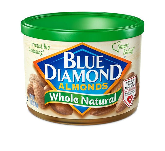 Blue Diamond Almonds, Raw Whole Natural, 6 Ounce 1)