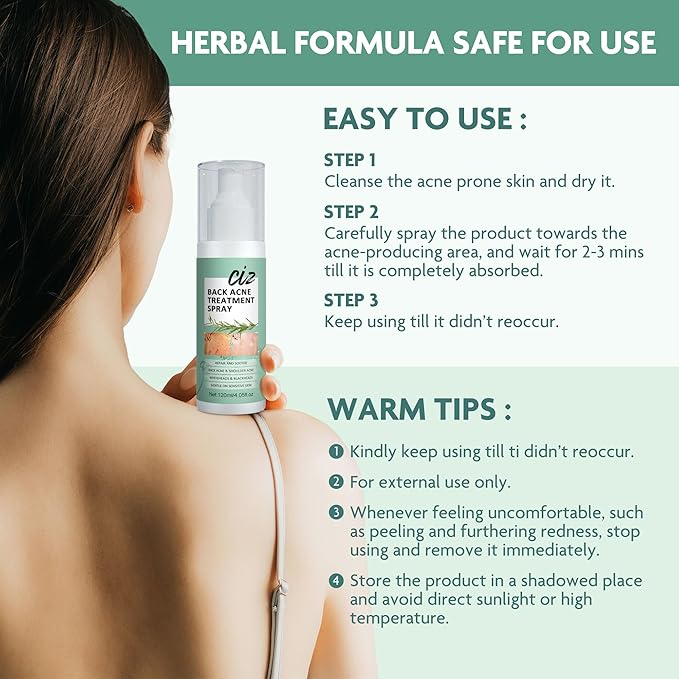 Back Acne Treatment, Back Acne Spray, 2% Salicylic