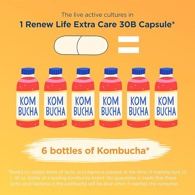 Renew Life Extra Care Digestive Probiotic 30 Billion 30 Count