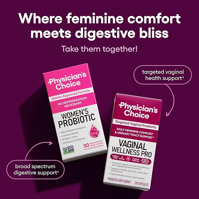 Physician's CHOICE Vaginal Probiotics for Women 6B CFU 30 CT