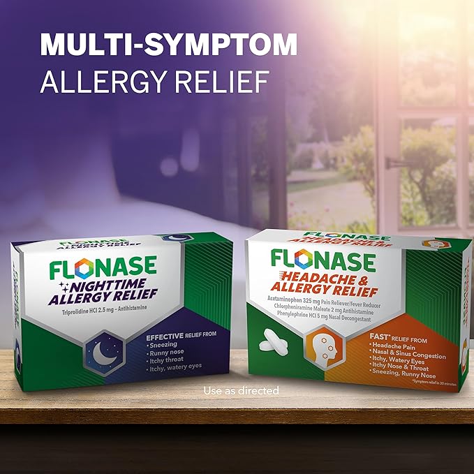 Flonase Nighttime Allergy Relief Tablets, Up 6 Hours 36 Coated