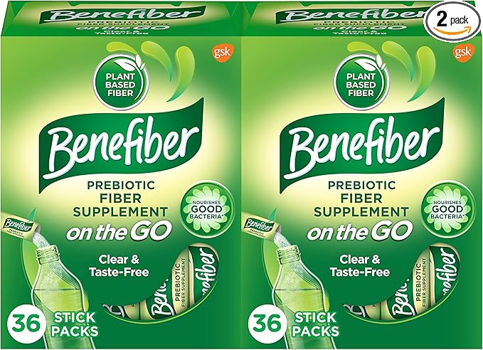 Benefiber On The Go Prebiotic Fiber 36 Sticks 2)