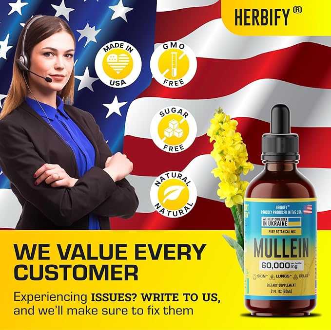 HERBIFY Mullein Drops 2 Oz