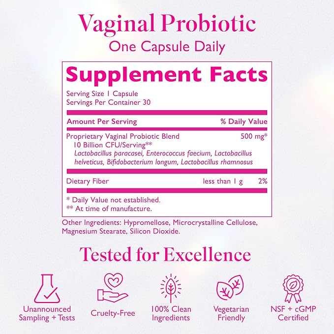 Vaginal Probiotics for Women 10 Billion 30 Capsules