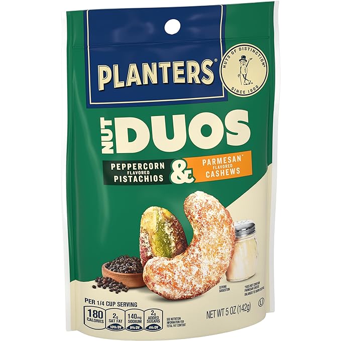PLANTERS Nut Duos Peppercorn Pistachio & 5 oz