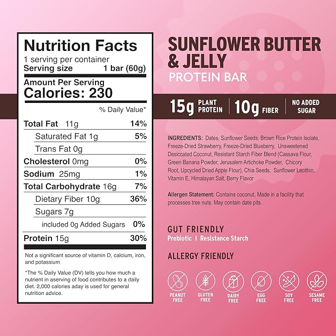 AMRITA Sunflower Butter & Jelly Vegan 15g Plant