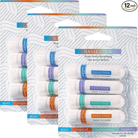 3PCS Nasal Stick (12 Pack), Portable