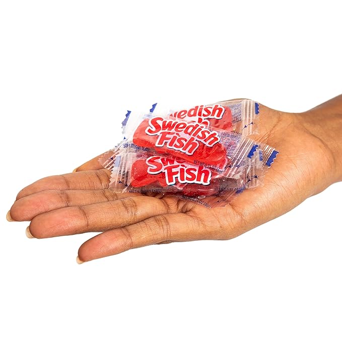 Swedish Fish 43146 Grab-and-Go Candy Snacks in Reception Box, 240-Pieces/Box