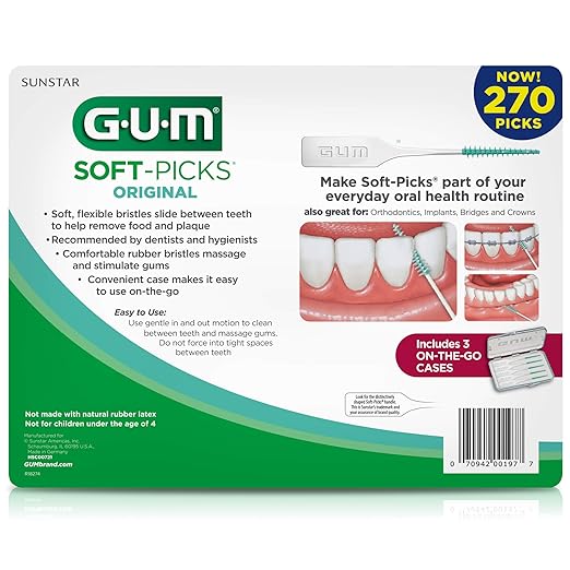 GUM Soft-Picks Original, Easy to Use 270ct