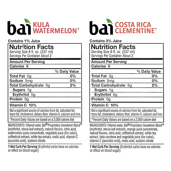 Bai Water Sunset Variety Pack, 18 fl oz, 15 Count (220-00656)