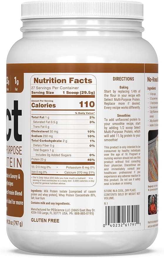 PEScience Select Multi-Purpose Protein Powder, 27