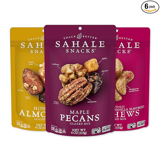 Sahale Snacks Glazed Nut Mix Variety 4 Ounces 6)