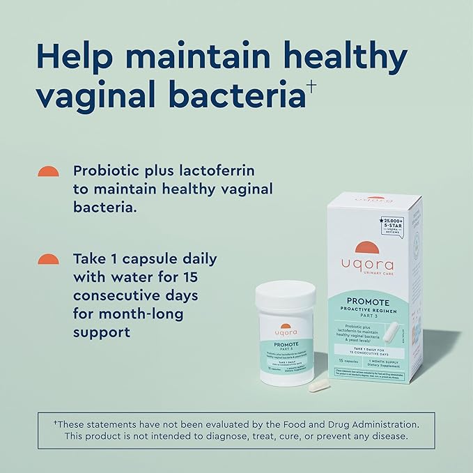 Uqora Promote - Support Vaginal Health* 15 Capsules