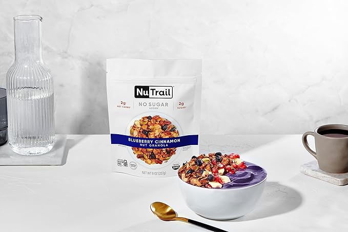 NuTrail Nut Granola Cereal, Blueberry Cinnamon, 8 oz. 3 Count