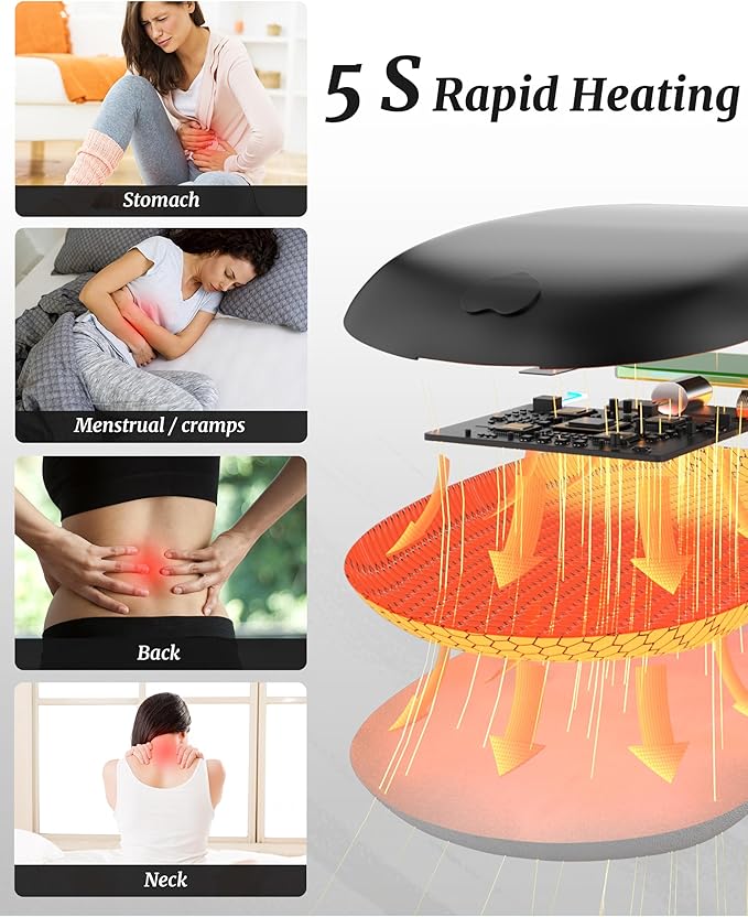 FSA HSA Eligible Portable Heating Pad 6 Heat 6 Massage