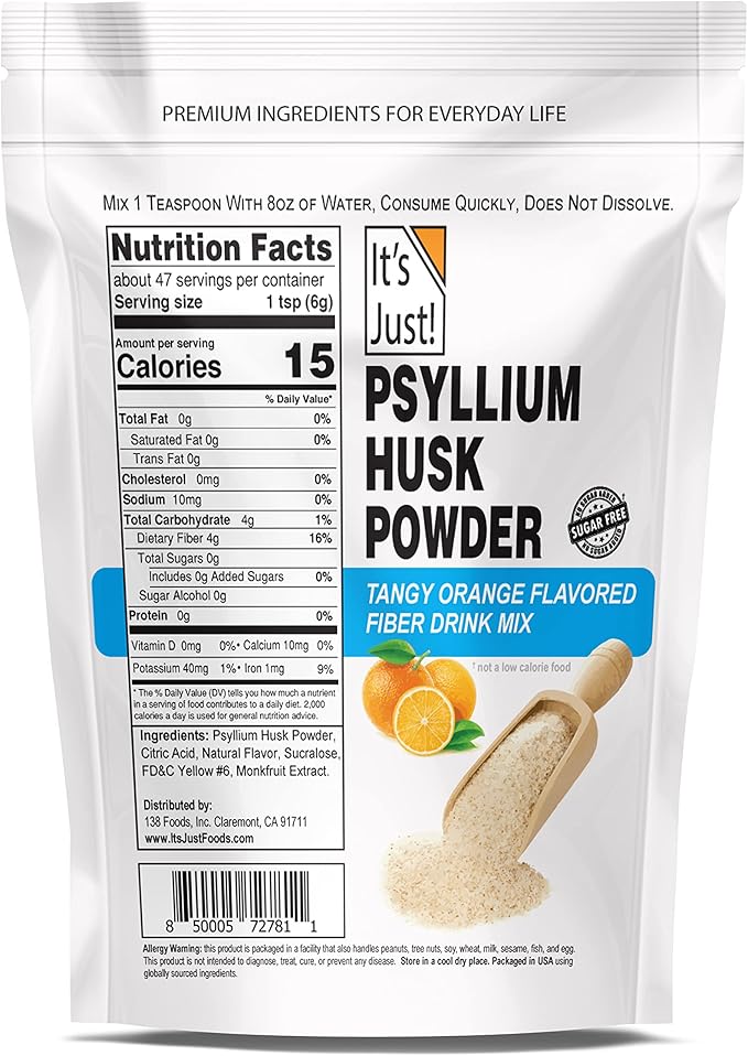 It's Just! - Psyllium Husk Powder, 10oz (Pack 1))