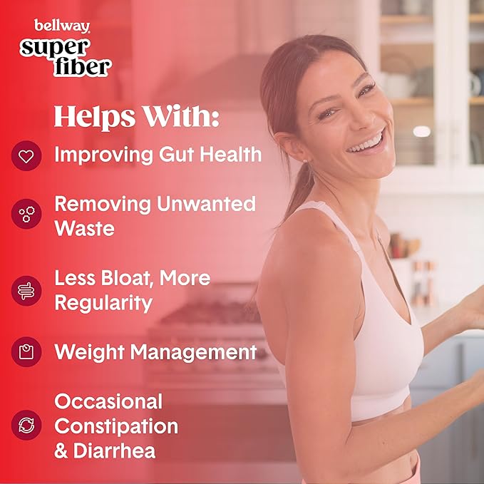 Bellway Super Fiber Powder + Fruit (5 Pack), (250 Servings)