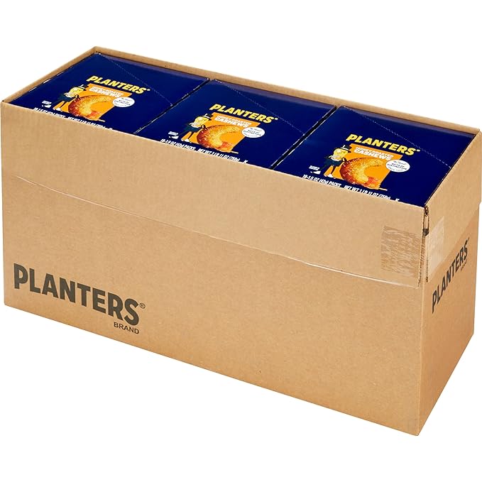 Planters Honey Roasted & Salted Cashews, 1.5 Ounce (Pack of 18)