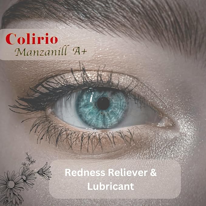 Colirio Manzanill A+ Eye Lubricant, Redness 2-Pack of 0.5 FL