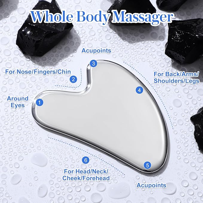 rosenice Gua Sha Facial Tools Stainless