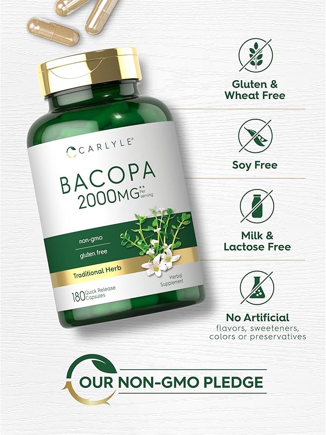 Carlyle Bacopa Monnieri Capsules 180 Capsules