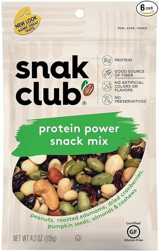 Snak Club Assorted Mixes (Protein Power, 4.2-oz. (6 (6 Count))…