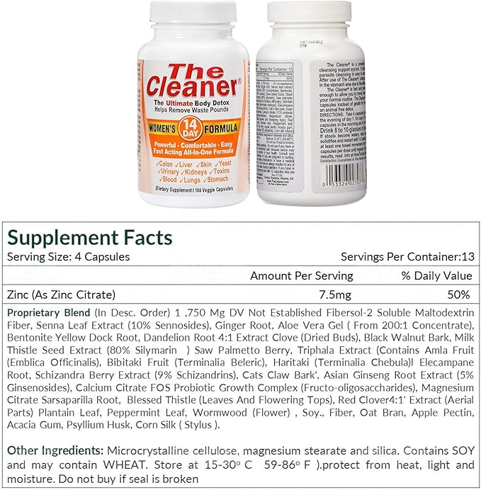 Century Systems The Cleaner Detox, Powerful 14-Day Complete 104 Vegetarian