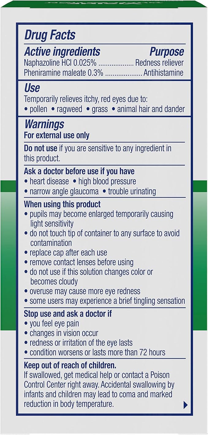 Visine Allergy Eye Relief Multi-Action Antihistamine 0.5 fl. 2)