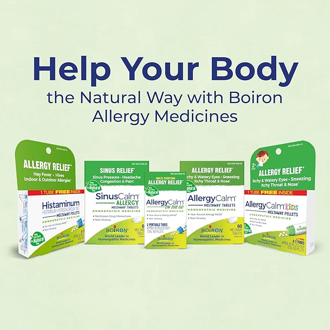 BOIRON AllergyCalm Tablets for Relief from 60 Count