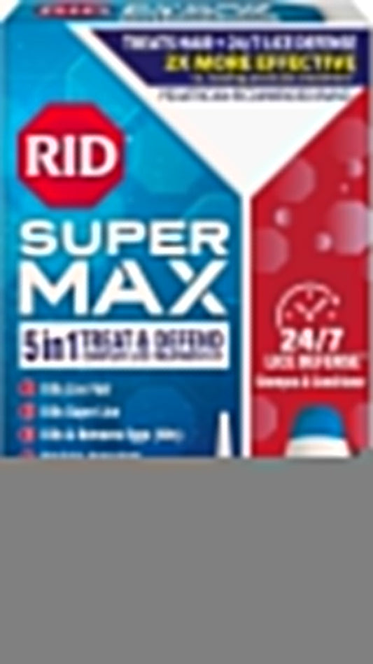 RID Super Max Lice Treatment Kit, 24/7 Lice 3.4 FL 6.8 FL